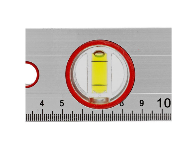 Уровень  600мм алюминиевый с 3 глазками, линейка, серебрянный Sparta 331235