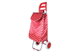 Тележка багажная с сумкой 55х33х19см, красный, до 40кг Коралл 7262