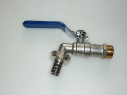 Кран металлический 1/2" с носиком и резьбой 5205/29-18