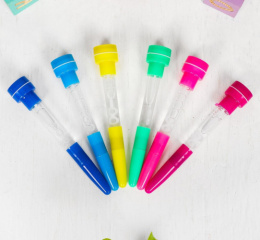 Мыльные пузыри   10мл Ручки Космическое сердце, с печатью, свет, в ассортименте 728888