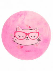 Мяч ПВХ 22см Кошечка в очках, 60г Onlytop 4160700