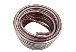 Шланг поливочный ПВХ армированный Триумф 1/2" (12,5мм) 25м, 160г, 6-ти слойный, серый с красной полосой ForPlast Т6-1/2-25