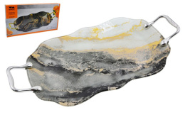 Блюдо-поднос стеклянное 420х210мм с ручками, в п/у Lavenir S320435H-HH046W