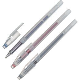 Ручка гелевая Status синяя 0,4мм ( в упаковке 3шт.) КГ 133-04