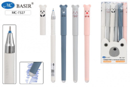 Ручка Пиши-Стирай гелевая синяя 0,5мм Животные, ассорти МС-7327