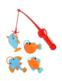 Набор Рыбалка: удочка, 4 фигурки, в пакете Наша Игрушка M1700-3