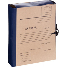 Папка для бумаг арх. 80мм Дело, крафт/бумвинил, 4 завязки 88606