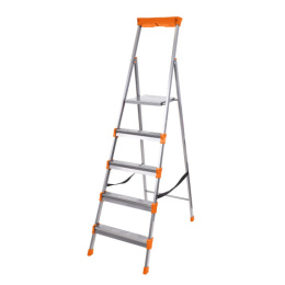 Стремянка металлическая  5 ступеней (1,07м) широкие Nika СМ5