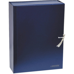 Папка для бумаг арх.120мм Devente, бумвинил, 4 завязки, складная, синяя 3010577