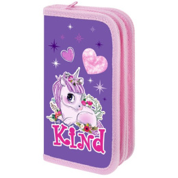 Пенал двухкамерный Пифагор Happy Unicom 271533