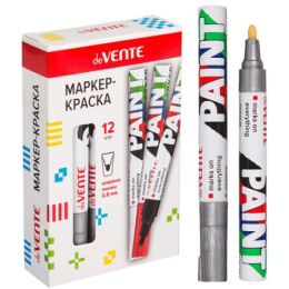 Маркер-краска серебро Devente, пулевидный, 2,8мм 5043336