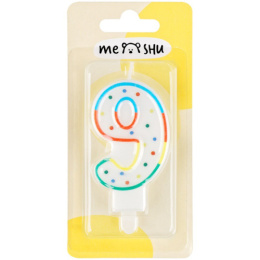 Свеча-цифра 9 Meshu MS_32393