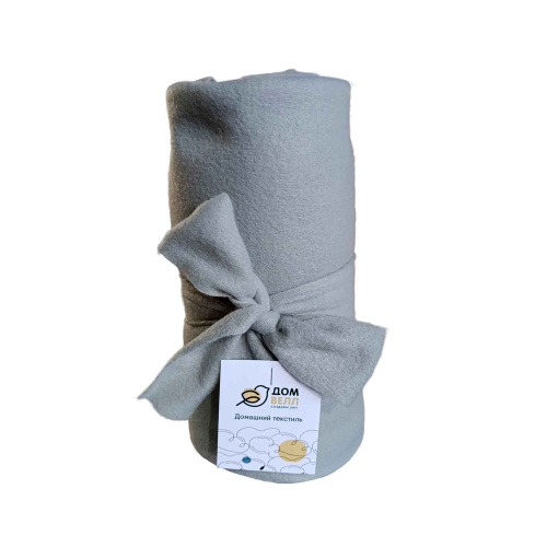 Плед 130х170см флис Серый ДомВелл 