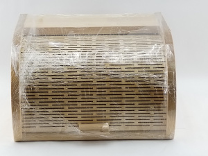 Хлебница деревянная береза 29,5х24х18,5см малая Мирхозторг 9002