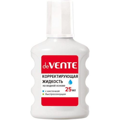Корректирующая жидкость 25мл Devente, быстросохнущая 4060300