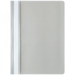 Скоросшиватель пластиковый серый 130/180мкм ПС-200 СЕРЫЙ