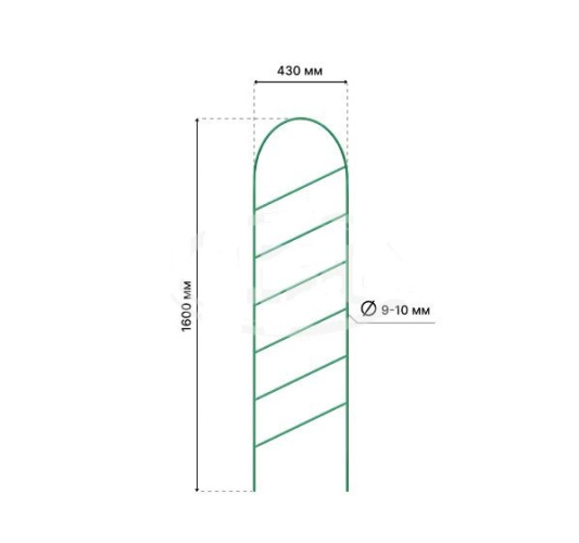 Шпалера металлическая 0,43х1,60м Линия LDN
