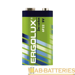 Батарейка  солевая "крона" Ergolux Heavy Duty 6F22 ЭН-12443