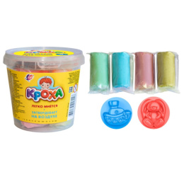 Глина для лепки 4 цвета Луч, с формочками 31С 2072-08