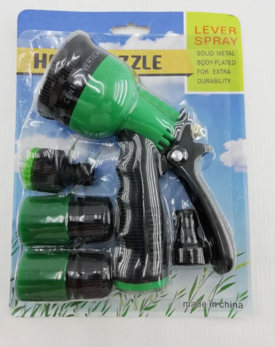 Пистолет-распылитель  8-режимный + 3 насадки