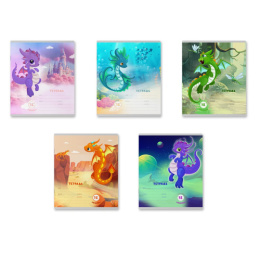 Тетрадь  12 листов линейка ErichKrause Дракончики 60541