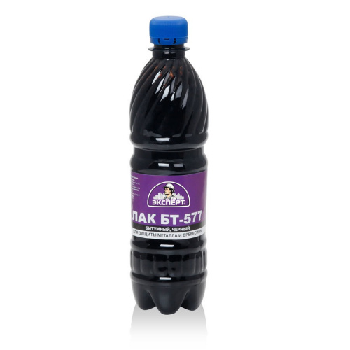 Лак битумный БТ-577  0,5л/0,43кг Эксперт