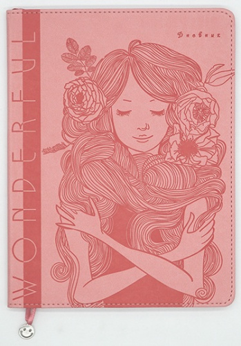 Дневник универсальный твердая обложка Девушка С1695-15