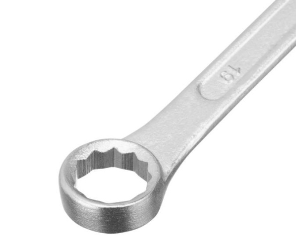 Ключ комбинированный 19х19мм хромированный Sparta 150465