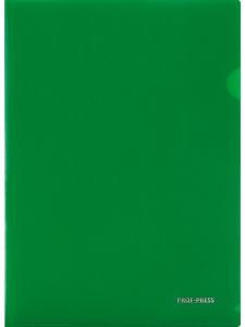 Папка-уголок А4 180мкм, ярко-зеленый ПК-8724