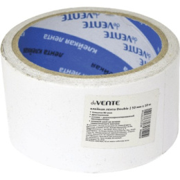 Скотч 50мм х 10м двусторонний, полипропиленовая основа 90мкм Devente 4163704
