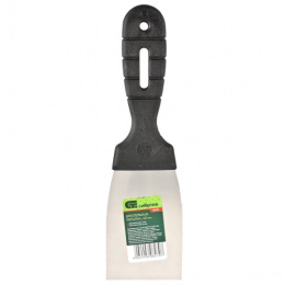 Шпатель нержавеющий  60мм пластиковая ручка Сибртех 85432