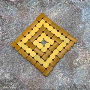 Подставка под горячее бамбуковая квадратная 14х14см Радужный Дом РД76842