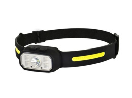 Фонарь налобный аккумуляторный светодиодный 2XPE + 2СОВ + 1LED, 4 режима работы, на блистере Облик 2070