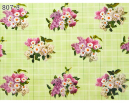 Клеенка столовая на тканевой основе ТВ 1,30х25м зеленый Колорит 807/3