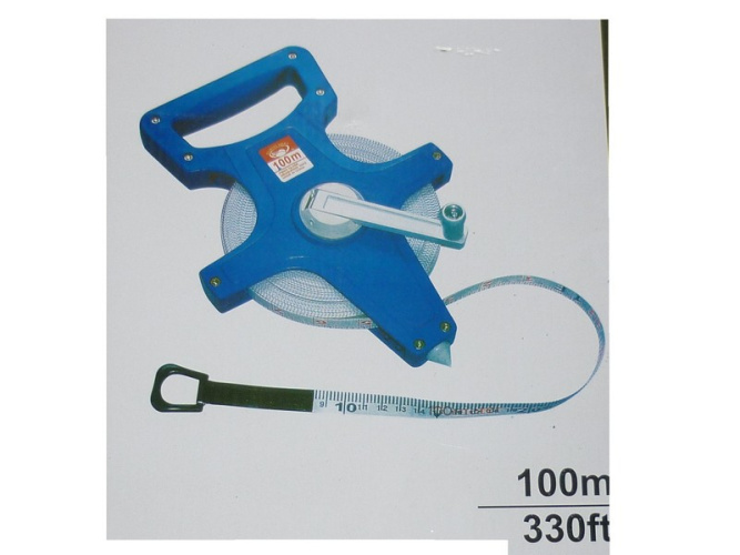 Рулетка геодезическая 100м металлический корпус 41843
