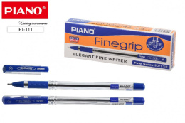 Ручка шариковая на масляной основе Piano Finegrip, синяя, 0,5мм, игольчатая РТ-111-10  РТ-111-В