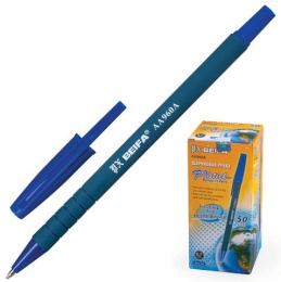 Ручка шариковая Beifa синяя, 0,7мм, Офис soft touch AA 960A