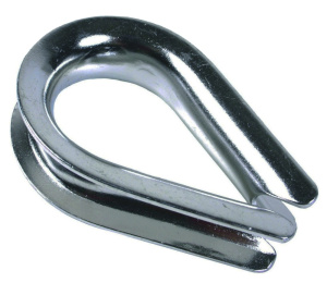 Коуш для стальных канатов, оцинк.16 мм 58019