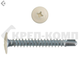 Саморез с п/ш со сверлом 4,2/16 RAL 1015 (светл.слоновая кость) 283-42161015
