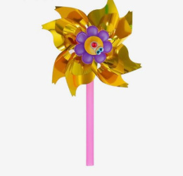 Вертушка Ромашка 8,5х20см, фольга Funny toys 1228631