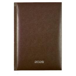 Ежедневник датированный А5 168 листов Attomex Orion, бумвинил, коричневый, 2026 2332634
