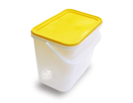 Ведро-контейнер пластиковое 17л пищевое с вакуумной крышкой 37х23,5х30см прямоугольное Памир Агропласт БР303