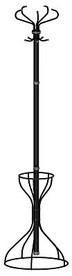 Вешалка напольная металлическая Ажур-3Ф черный Титан Мета