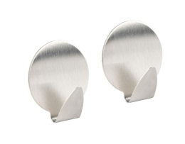 Крючки из нержавеющей стали набор 2шт. на самоклеящейся основе Круг Рыжий кот 105888