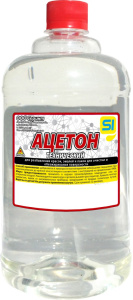 Ацетон 1л ГОСТ в бутылке ПЭТ Спринт