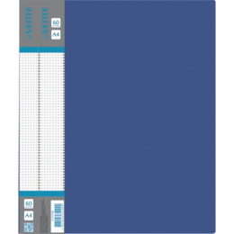 Папка с  60 файлами Devente Daily А4 600мкм, синяя 3105402