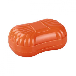 Мыльница закрытая пластиковая Фигурная, цвета в ассортименте Альтернатива М916