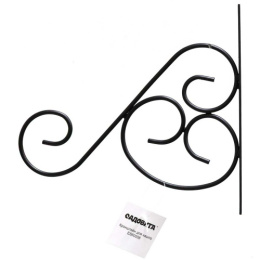 Кронштейн для подвесного кашпо металлический Завиток Садовита ES60008