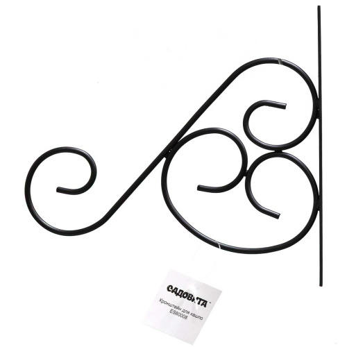 Кронштейн для подвесного кашпо металлический Завиток Садовита ES60008