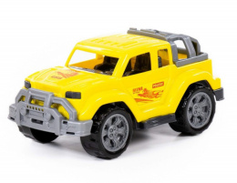 Машина пластиковая Легионер-мини желтый 21,8х12х10,3см, в сетке Полесье 84668/109843